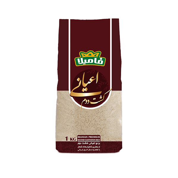 برنج 4 5 کیلویی اعیانی کشت دو فامیلا