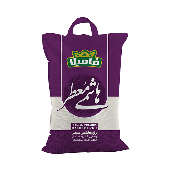 برنج 10 کیلویی 100% خالص هاشمی معطر فامیلا
