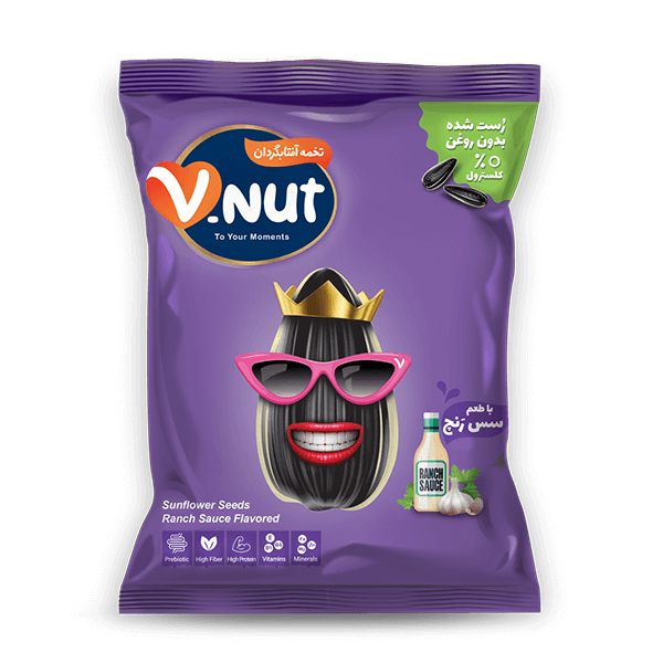 تخمه آفتابگردان 105 گرمی با طعم سس رنچ وی نات
