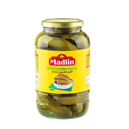 خیارشور درجه یک 1450 گرمی مادلین