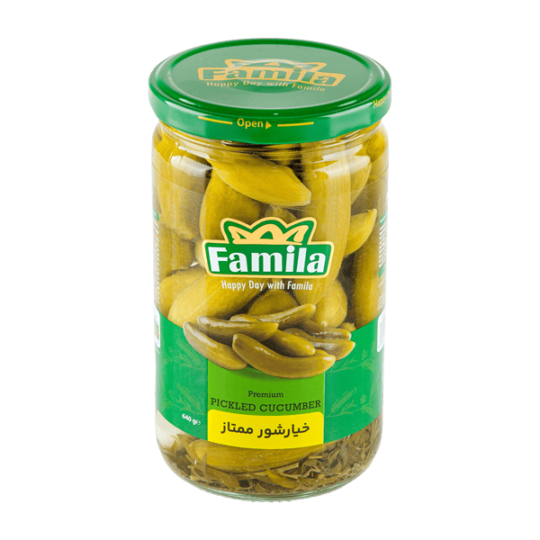خیارشور ممتاز 640 گرمی فامیلا