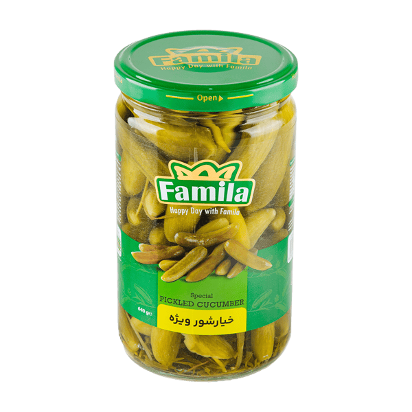 خیارشور ویژه 640 گرم ی فامیلا