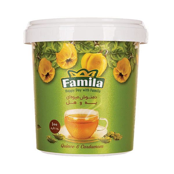 دمنوش میوه ای به و هل 100 گرمی فامیلا