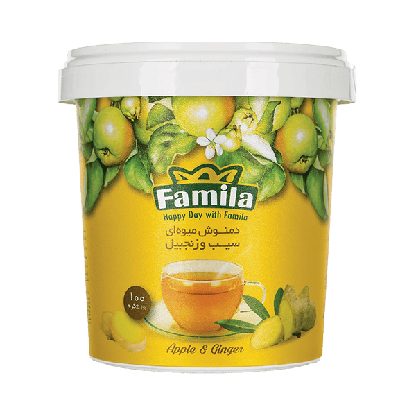 دمنوش میوه ای سیب و زنجبیل 100 گرمی فامیلا