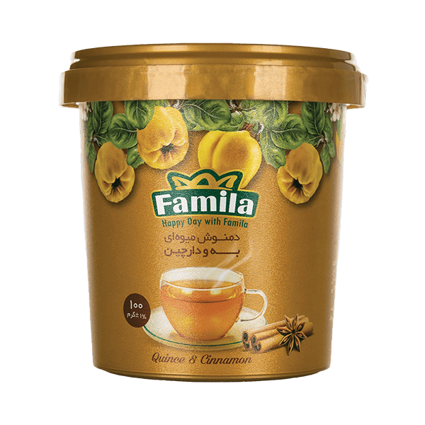 دمنوش میوه‌ای به و دارچین 100 گرمی فامیلا