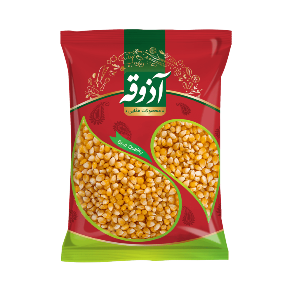 ذرت خشك شده بسته سلفوني 400 گرمي آذوقه