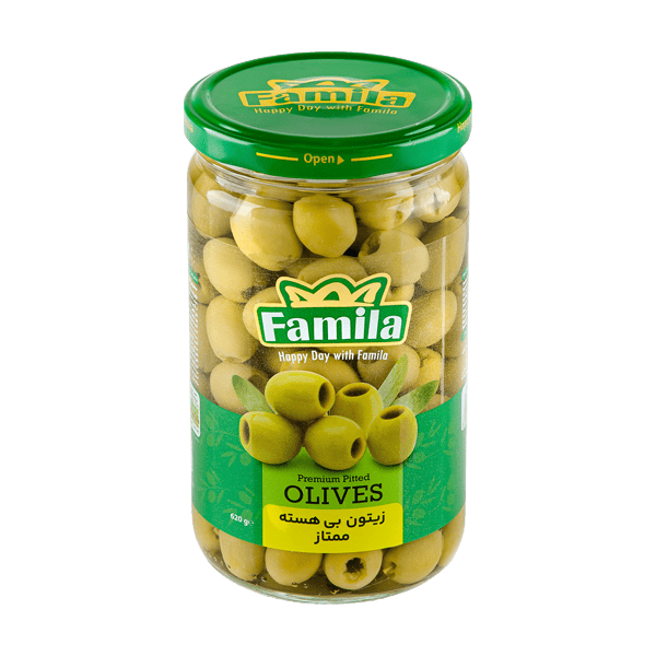 زیتون بی هسته ممتاز620 گرمی فامیلا