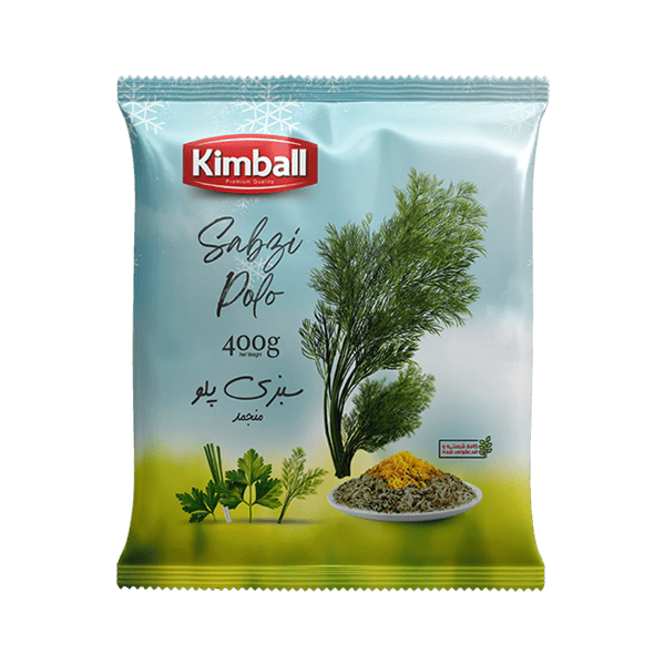 سبزي منجمد پلو بسته 400 گرمي كيمبال