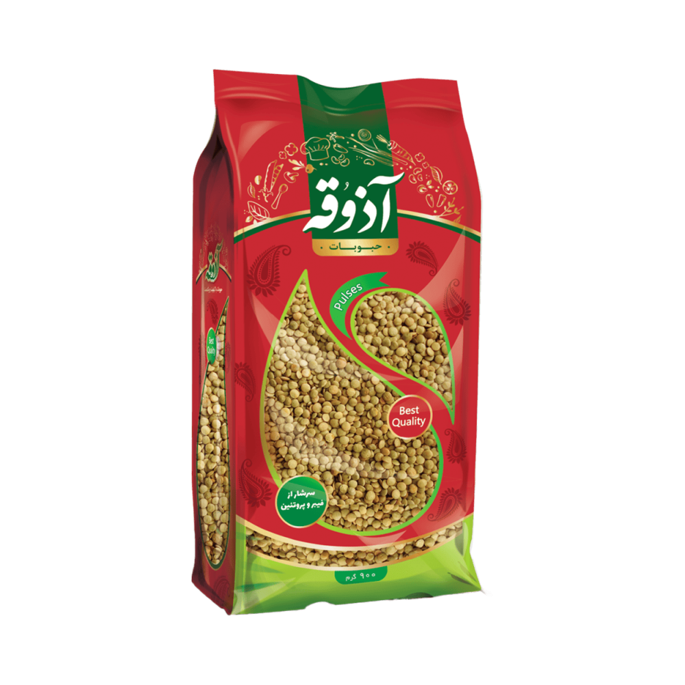 عدس ریز بسته سلفوني 900 گرمي آذوقه