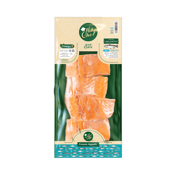 فيله ماهي قزل آلا صورتي وكيوم 400 گرمي منجمد نيك شف