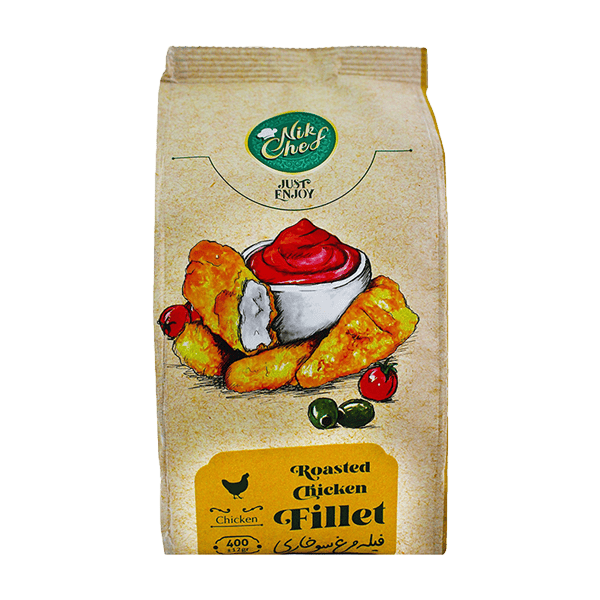 فیله مرغ سوخاری 400 گرمی نیمه آماده مصرف منجمد نیک شف