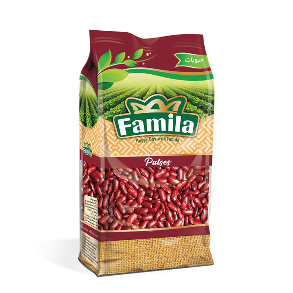 لوبیا قرمز بسته سلفوني 900 گرمي فامیلا