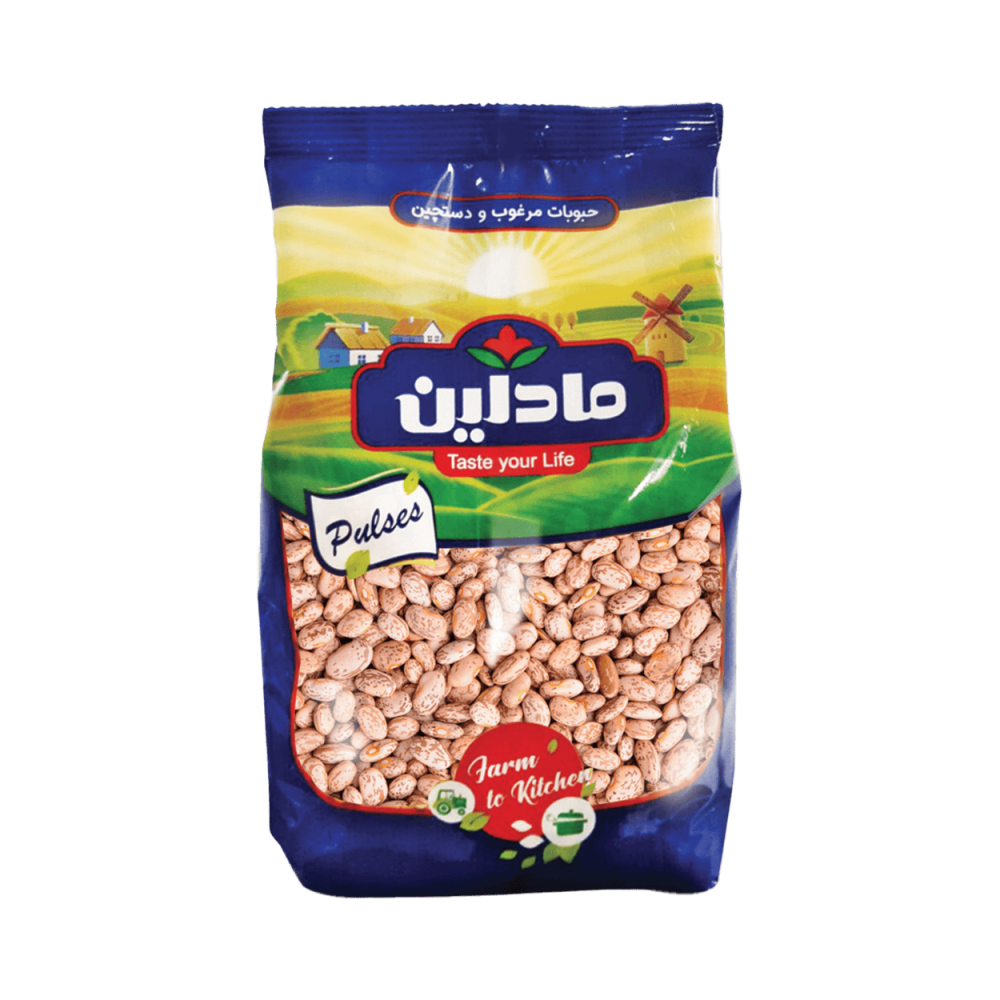 لوبیا چیتي بسته سلفوني 900 گرمي مادلین