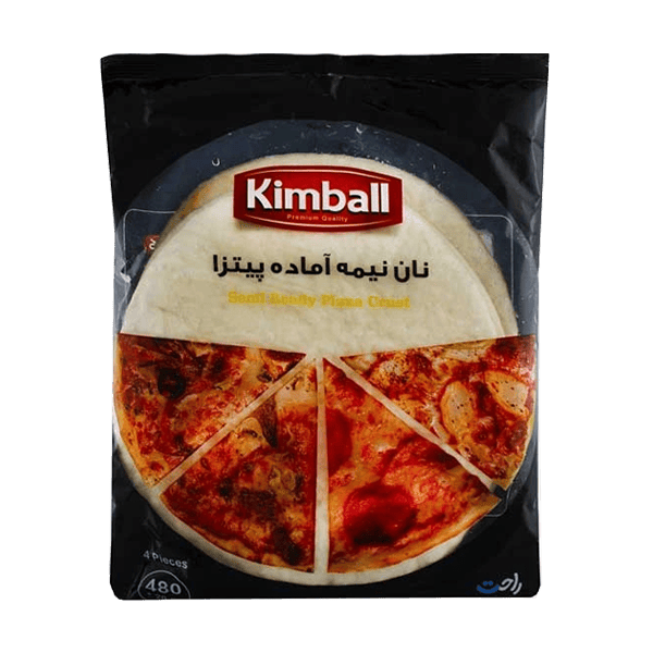 نان نیمه آماده پیتزا کیسه نایلونی 480 گرمی کیمبال