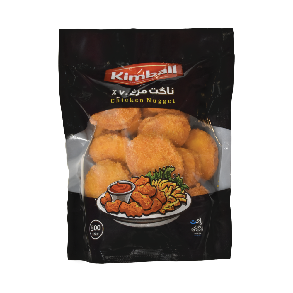ناگت گوشت مرغ 70% 500 گرم کیمبال