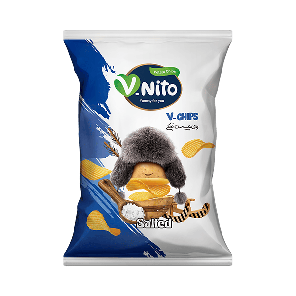 وی چیپس سیب زمینی با طعم نمکی وی نیتو