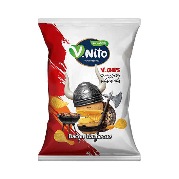 وی چیپس سیب زمینی با طعم بیکن باربیکیو وی نیتو
