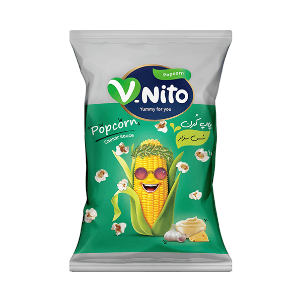 پاپ كورن 55 گرمی با طعم سزار وی نیتو