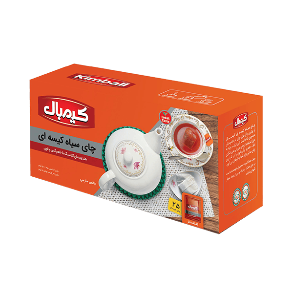 چای كيسه ای(تی بگ) ساده لفاف دار 25 عددی كيمبال