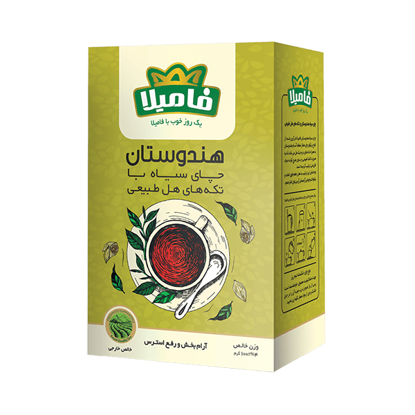چای هندوستان با هل طبیعی 100 گرمی فامیلا