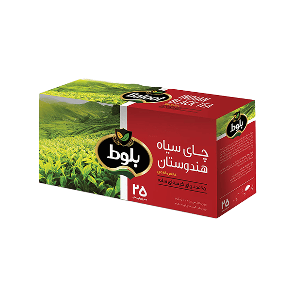 چای کیسه ای(تی بگ) ساده بدون لفاف 25 عددی بلوط