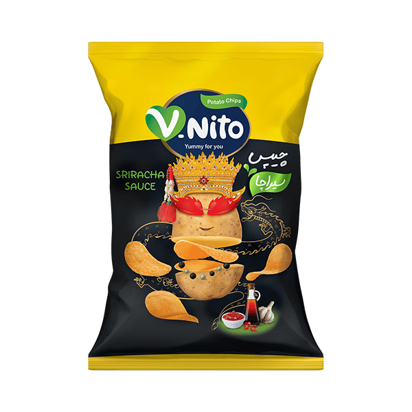 چیپس سیب زمینی با طعم سس سیراچا وی نیتو