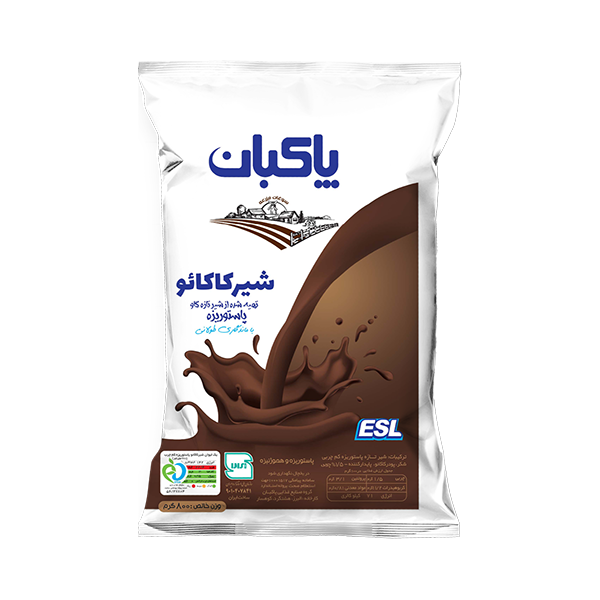 شير كاكائو ESL كم چرب كيسه‌ای 800 سی سی پاكبان