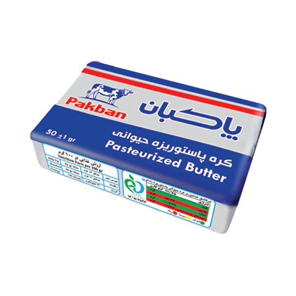 كره حيوانی پاستوريزه 50 گرمی پاكبان