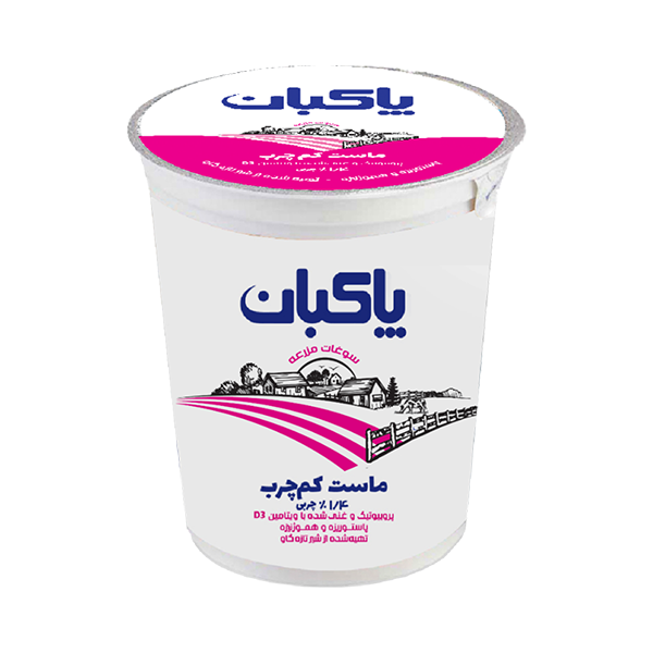 ماست پاستوريزه كم چرب پروبيوتيك 900 گرم پاكبان