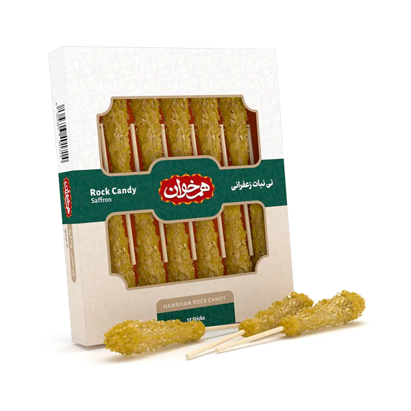 نی نبات زعفرانی 12 عددی هم خوان