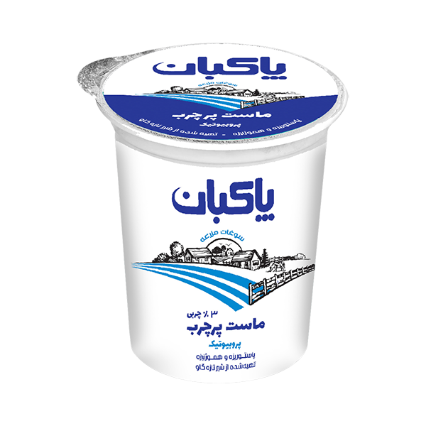 ماست پاستوریزه پر چرب پروبیوتیك وزن 450 گرم پاکبان