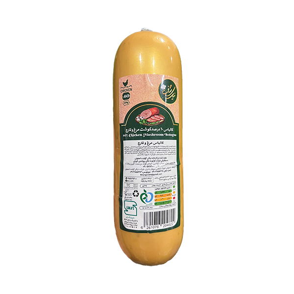 کالباس قارچ و مرغ 60% 400 گرمی نیک شف
