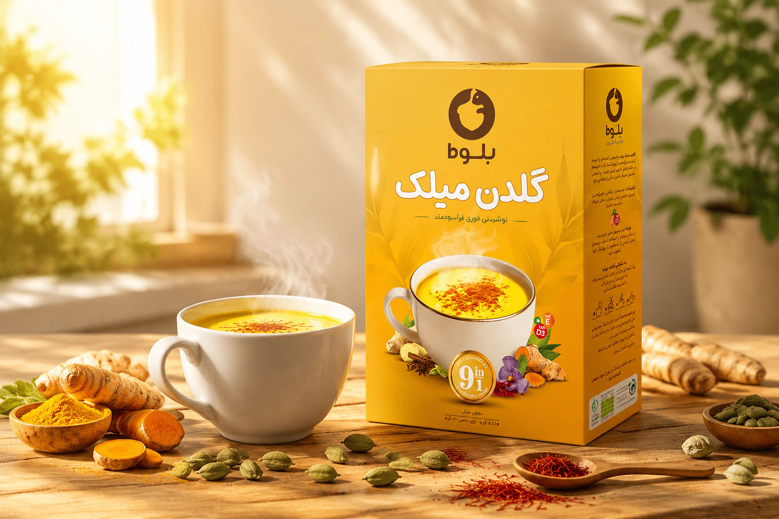 نوشیدنی گلدن میلک بلوط
