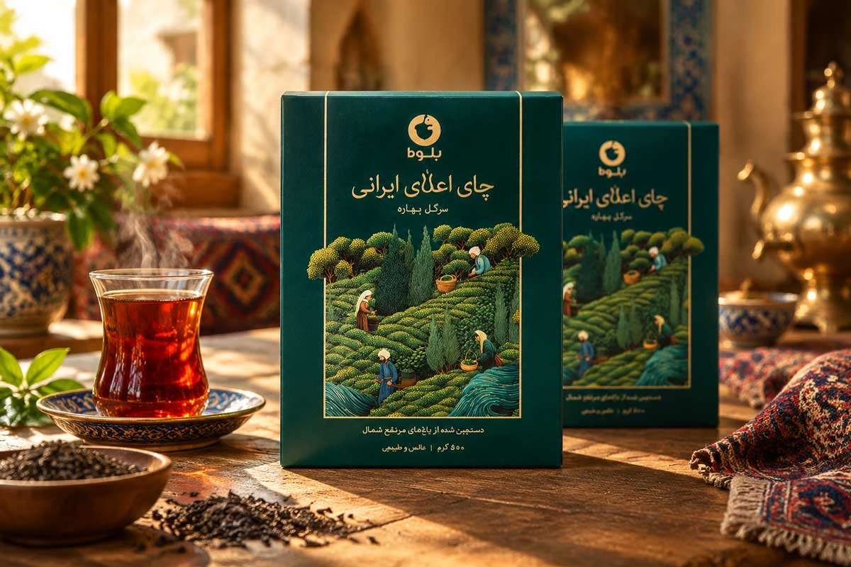 چای اعلای ایرانی بلوط